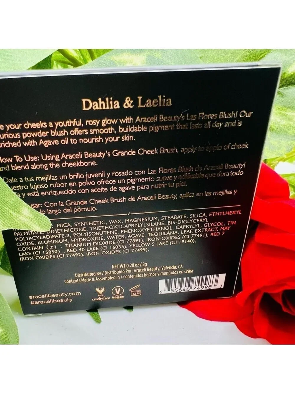 Araceli Las Flores Blushes in Dahlia & Laclia